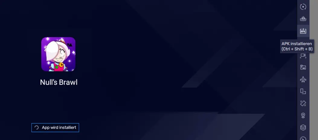 install APK.
